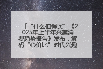 “什么值得买”《2025年上半年兴趣消费趋势报告》发布，解码“心价比”时代兴趣消费新范式