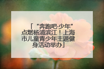 “奔跑吧·少年”点燃杨浦滨江！上海市儿童青少年主题健身活动举办