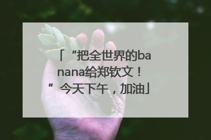 “把全世界的banana给郑钦文！”今天下午，加油