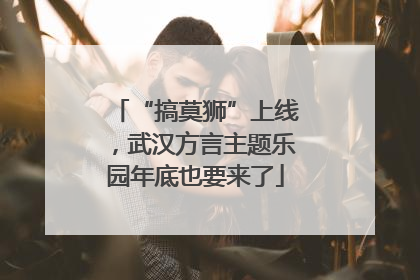 “搞莫狮”上线，武汉方言主题乐园年底也要来了