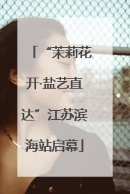 “茉莉花开·盐艺直达”江苏滨海站启幕