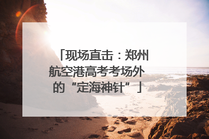 现场直击：郑州航空港高考考场外的“定海神针”