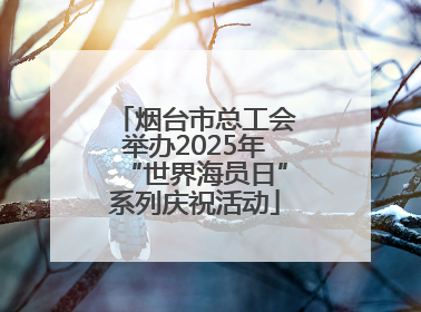 烟台市总工会举办2025年“世界海员日”系列庆祝活动
