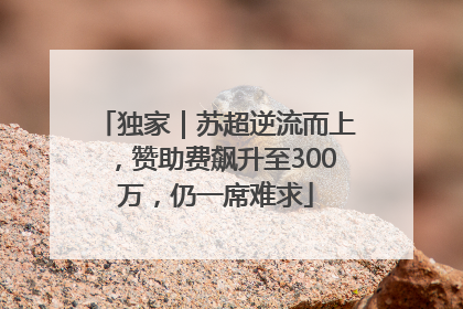 独家｜苏超逆流而上，赞助费飙升至300万，仍一席难求