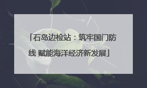 石岛边检站：筑牢国门防线 赋能海洋经济新发展