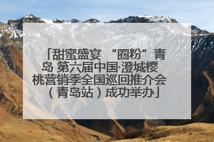 甜蜜盛宴 “圈粉”青岛 第六届中国·澄城樱桃营销季全国巡回推介会（青岛站）成功举办