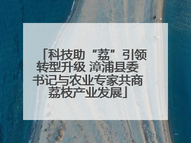 科技助“荔”引领转型升级 漳浦县委书记与农业专家共商荔枝产业发展