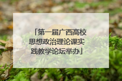 第一届广西高校思想政治理论课实践教学论坛举办