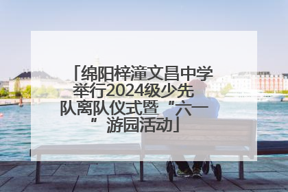 绵阳梓潼文昌中学举行2024级少先队离队仪式暨“六一”游园活动