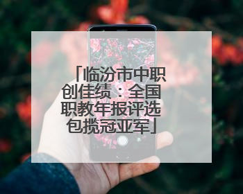 临汾市中职创佳绩：全国职教年报评选包揽冠亚军