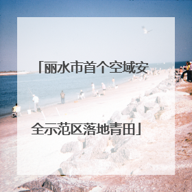 丽水市首个空域安全示范区落地青田