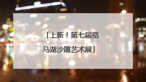 上新！第七届骆马湖沙雕艺术展