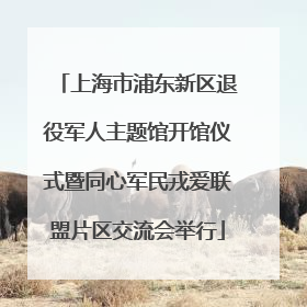 上海市浦东新区退役军人主题馆开馆仪式暨同心军民戎爱联盟片区交流会举行