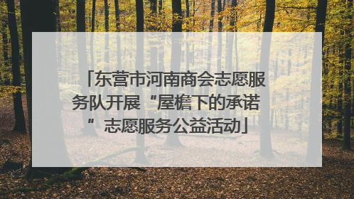 东营市河南商会志愿服务队开展“屋檐下的承诺”志愿服务公益活动