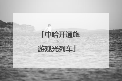 中哈开通旅游观光列车