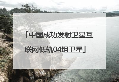 中国成功发射卫星互联网低轨04组卫星
