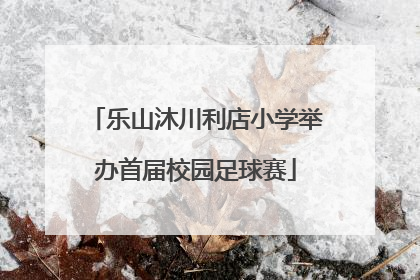 乐山沐川利店小学举办首届校园足球赛
