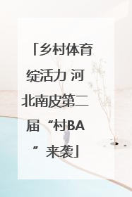 乡村体育绽活力 河北南皮第二届“村BA”来袭