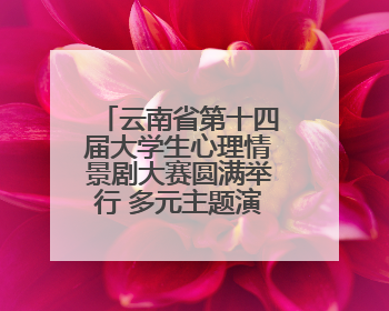云南省第十四届大学生心理情景剧大赛圆满举行 多元主题演绎心灵百态