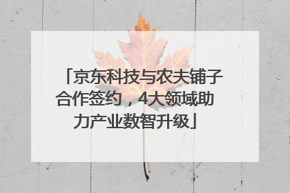 京东科技与农夫铺子合作签约，4大领域助力产业数智升级