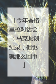 今年香格里拉对话会：马克龙创纪录，但也就那么回事