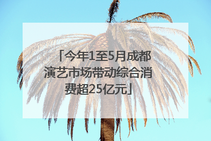 今年1至5月成都演艺市场带动综合消费超25亿元