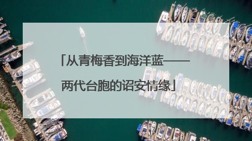 从青梅香到海洋蓝——两代台胞的诏安情缘
