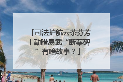 司法护航云茶芬芳丨勐腊易武“断案碑”有啥故事？