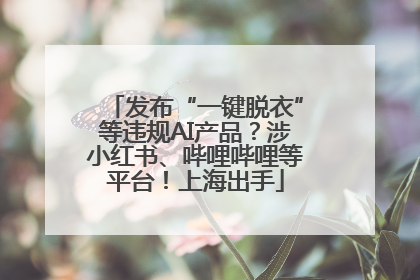 发布“一键脱衣”等违规AI产品？涉小红书、哔哩哔哩等平台！上海出手