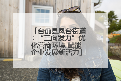 台前县凤台街道：“三向发力”优化营商环境 赋能企业发展新活力