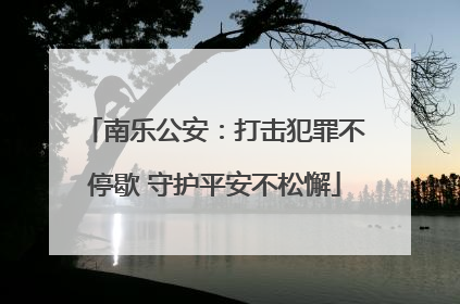 南乐公安：打击犯罪不停歇 守护平安不松懈