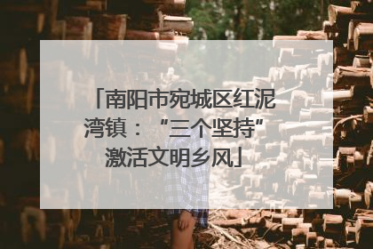 南阳市宛城区红泥湾镇：“三个坚持”激活文明乡风