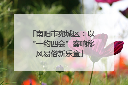 南阳市宛城区：以“一约四会”奏响移风易俗新乐章