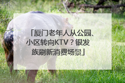 厦门老年人从公园、小区转向KTV？银发族刷新消费场景