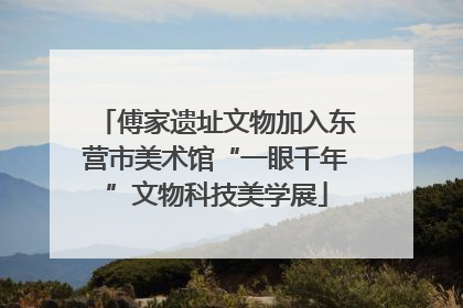 傅家遗址文物加入东营市美术馆“一眼千年”文物科技美学展