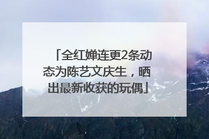 全红婵连更2条动态为陈艺文庆生，晒出最新收获的玩偶