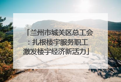 兰州市城关区总工会：扎根楼宇服务职工 激发楼宇经济新活力
