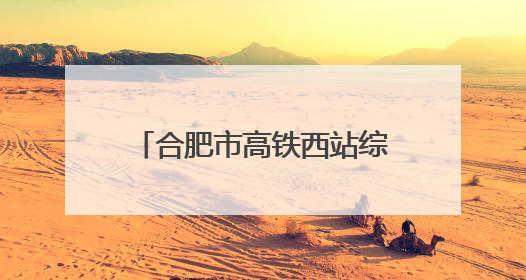 合肥市高铁西站综合管理办公室揭牌 力保年底开站运营