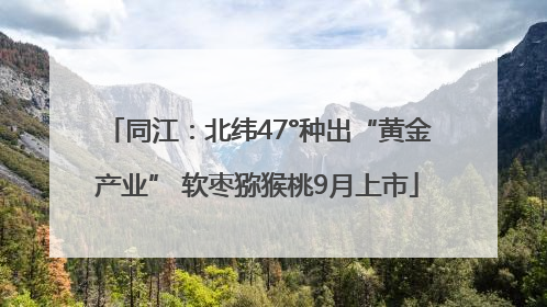 同江：北纬47°种出“黄金产业” 软枣猕猴桃9月上市