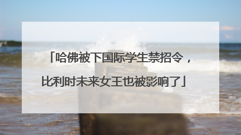 哈佛被下国际学生禁招令，比利时未来女王也被影响了