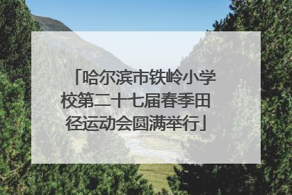 哈尔滨市铁岭小学校第二十七届春季田径运动会圆满举行