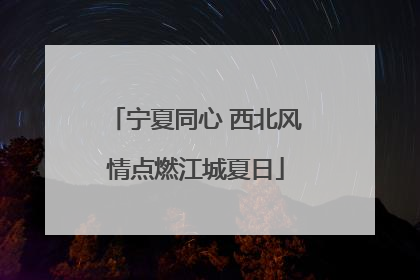 宁夏同心 西北风情点燃江城夏日