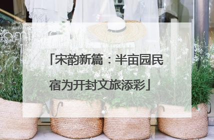 宋韵新篇：半亩园民宿为开封文旅添彩