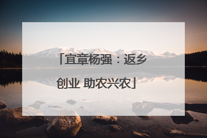 宜章杨强：返乡创业 助农兴农