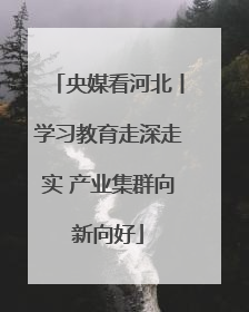 央媒看河北丨学习教育走深走实 产业集群向新向好