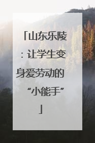 山东乐陵：让学生变身爱劳动的“小能手”