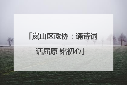 岚山区政协：诵诗词 话屈原 铭初心