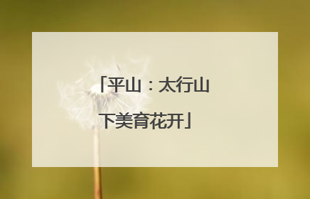 平山：太行山下美育花开