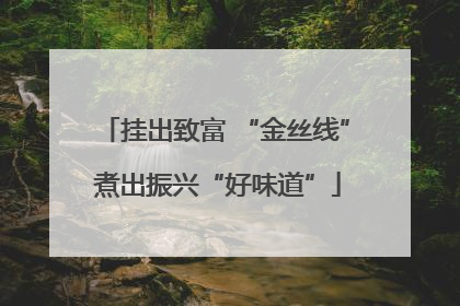 挂出致富 “金丝线” 煮出振兴“好味道”