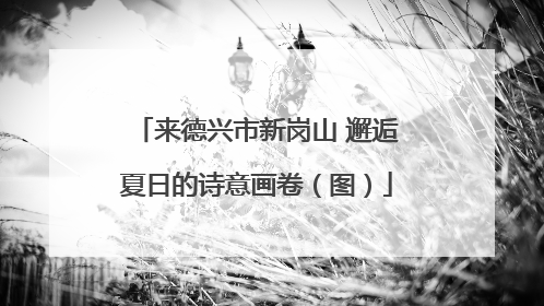 来德兴市新岗山 邂逅夏日的诗意画卷（图）